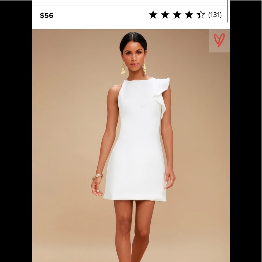 White one shoulder dress